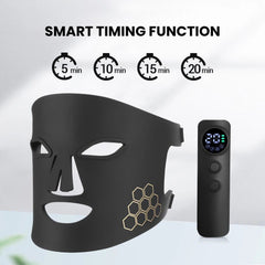 LED Photon Silicone Therapy Mask — Color Face Mask - timing function