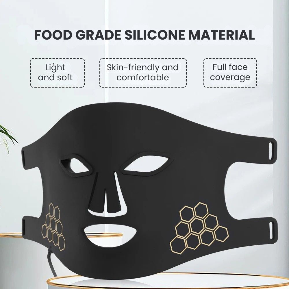 LED Photon Silicone Therapy Mask — Color Face Mask - material