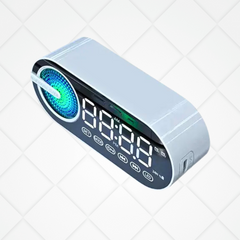 LED Bluetooth Speaker Mirror Clock Heavy Bass