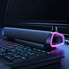 LED Bluetooth Speaker Mirror Clock Heavy Bass