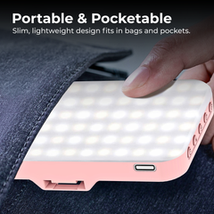 Pocket LED Fill Light — Foldable Clip-On Rechargeable Lamp