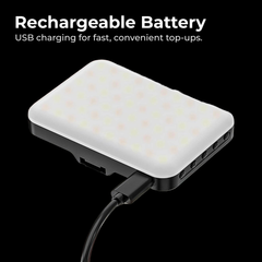 Pocket LED Fill Light — Foldable Clip-On Rechargeable Lamp