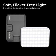 Pocket LED Fill Light — Foldable Clip-On Rechargeable Lamp