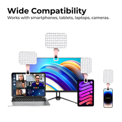 Pocket LED Fill Light — Foldable Clip-On Rechargeable Lamp