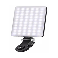 Portable USB-C LED Panel Light — Clip + Tripod, 3 Color Modes