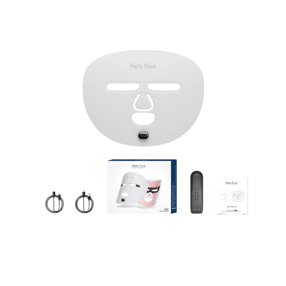 LED Photon Therapy Face Mask for Skin Rejuvenation - grey