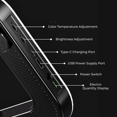 Rechargeable LED Selfie Light with Adjustable Brightness