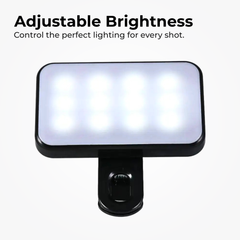 LED Selfie Light – Clip-On Rechargeable Fill Light