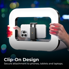 Rechargeable LED Selfie Light with Adjustable Brightness