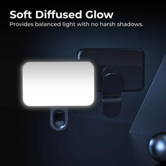 LED Selfie Light – Clip-On Rechargeable Fill Light