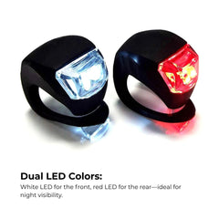 LED Silicone Bike Light Set – 2–10pcs Waterproof, 3 Modes