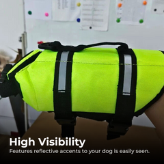 Large Dog Life Jacket: Reflective Swim Safety Vest