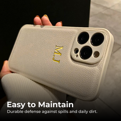 Personalised Leather Case for iPhone 16 15 14 Pro Max