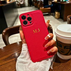 Personalised Leather Case for iPhone 16 15 14 Pro Max