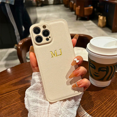 Personalised Leather Case for iPhone 16 15 14 Pro Max