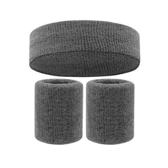 Sports Sweatband & Wristband Set – Cotton Comfort