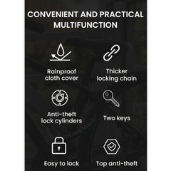 Lightweight Anti-Theft Bike Chain Lock for Road