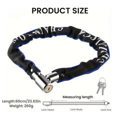 Lightweight Anti-Theft Bike Chain Lock for Road