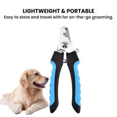 Pet Nail Clippers — Safety Guard Stainless Steel