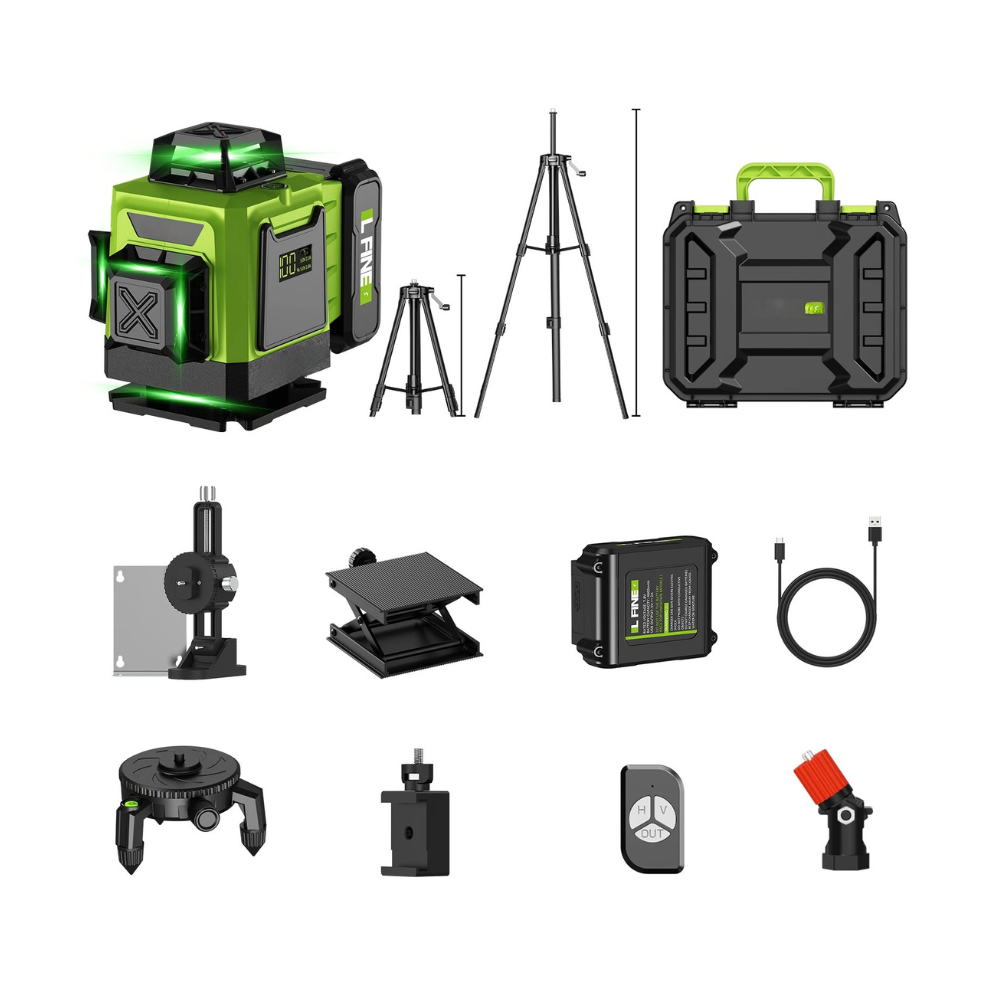 Line_Green_Laser_Level_with_Self-Leveling__Remote_-_16_Thread_Set_