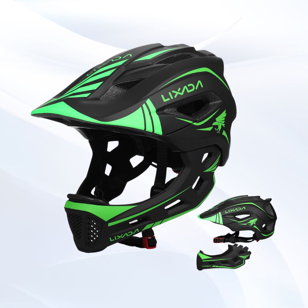 Ultralight Kids MTB & BMX Full Face Helmet with Visor