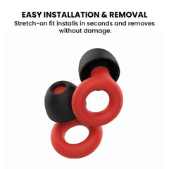 Loop Fit Silicone Earbud Tips — Secure Loop Fit