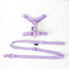 Macaron Dog Harness & Leash Set — Soft Chest Strap