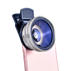 Universal Clip-On 2-in-1 Phone Lens — 0.45× Wide + Macro