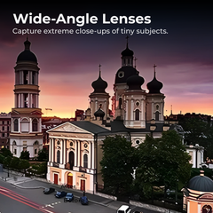 Universal Clip-On 2-in-1 Phone Lens — 0.45× Wide + Macro