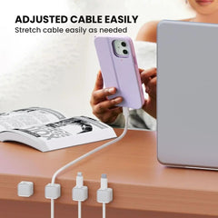 Magnetic Cable Clip — Adhesive Cord Organizer