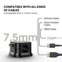 Magnetic Cable Organizer Clips — Strong Adhesive