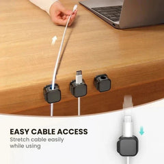 Magnetic Cable Organizer Clips — Strong Adhesive