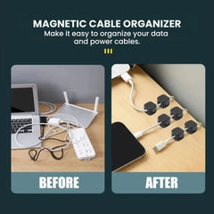 Magnetic Cable Organizer Clips — Strong Adhesive