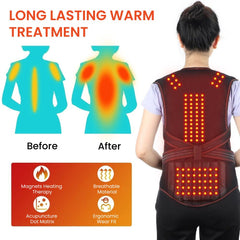 Magnetic Posture Corrector Back Brace with Heating