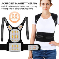 Magnetic Posture Corrector Back Brace with Heating