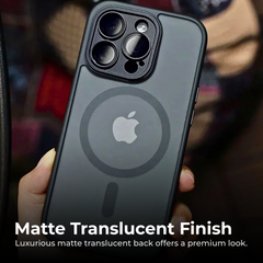 Magnetic Shockproof Matte Phone Case for iPhone 15 Series - 15, Pro, Plus, Pro Max