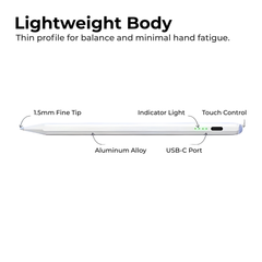 Magnetic Rechargeable Stylus Pen for iPad