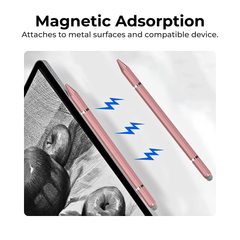 3-in-1 Magnetic Stylus Pen – Capacitive + Ballpoint