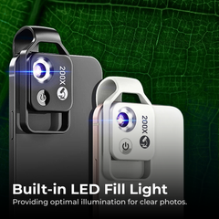 APEXEL 200x Phone Microscope Lens with Clip