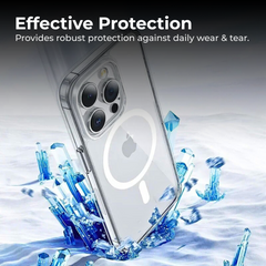 Clear Silicone Magsafe Cover iPhone 16 15 Pro Max