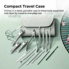 Manicure Pedicure Nail Tool Kit 16pcs with Travel Case