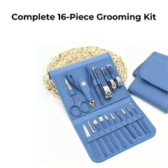 Manicure Pedicure Nail Tool Kit 16pcs with Travel Case