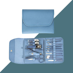 Manicure Pedicure Nail Tool Kit 16pcs with Travel Case