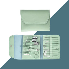 Manicure Pedicure Nail Tool Kit 16pcs with Travel Case