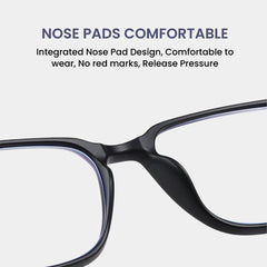 Matte Black Anti-Blue Light Gaming Glasses Men