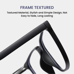 Matte Black Anti-Blue Light Gaming Glasses Men