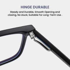 Matte Black Anti-Blue Light Gaming Glasses Men