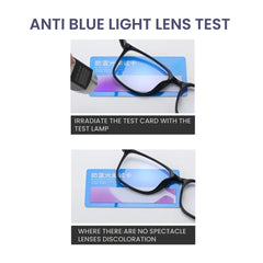 Matte Black Anti-Blue Light Gaming Glasses Men