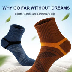 Men’s Breathable Sweat-Absorbing Sport Performance Socks