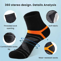Men’s Breathable Sweat-Absorbing Sport Performance Socks
